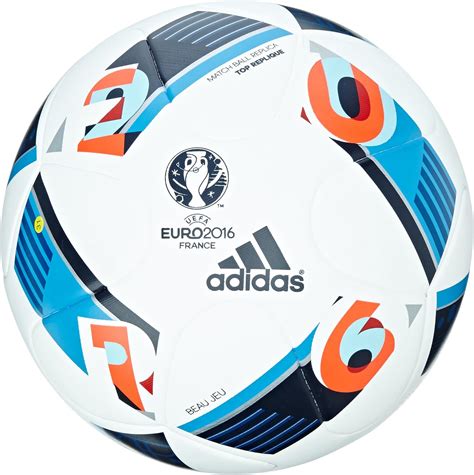 adidas Herren Ball Euro 2016 Top Replica X, White/Bright 